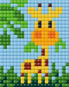 an image of a duck made out of legos in the shape of a mosaic