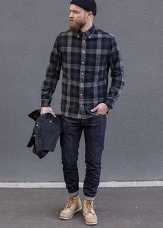 Casual Hipster Outfits Men, Rugged Office Outfit Men, Flannel Shirt Outfits Men, Mens Flannel Shirt Outfit, Hipster Guy, Hipster Outfits Men, Flannel Shirt Outfit, Lumberjack Style