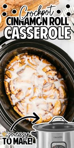 Crockpot Cinnamon Roll Casserole Best Crockpot Breakfast Casserole, Frozen Rolls In Crockpot, Sausage Cinnamon Roll Casserole, Cinnamon Bun Casserole Pillsbury, Cinnamon Rolls In Crockpot Pillsbury, Crockpot Monkey Bread Overnight, Crock Pot Cinnamon Rolls Pillsbury, Over Night Crockpot Breakfast Recipes, Overnight Crock Pot Breakfast Recipes