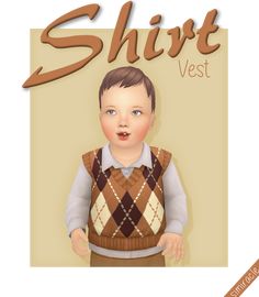 an image of a young boy wearing a sweater vest with his hands in his pockets