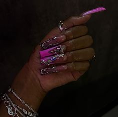 Birthday Nail, Canva Fonts, Long Nail Designs, Glamour Nails, Dope Nail Designs