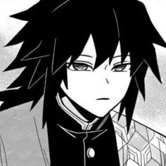 an anime character with black hair wearing a jacket