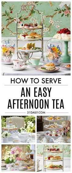 how to serve an easy afternoon tea