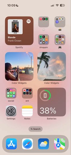 an iphone screen with different icons on it