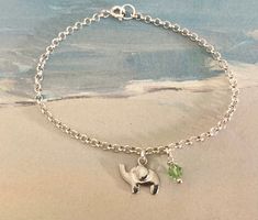 Animal Jewelry, Sterling Silver Anklet/Bracelet, Girlfriend gift, Mothers Jewelry, Daughter bracelet Elephant symbolizes strength and power. It is a symbol of good luck, prosperity, and a remover of obstacles. These Anklet/Bracelet come nicely presented in a box.  HANDMADE WITH CARE DETAILS  🍁-.925 Sterling Silver Elephant charm, approx 6x4mm 🍁-.925 Sterling Silver Rolo style chain 🍁-Optional, 4mm Sterling Silver Swarovski Crystal 🍁-.925 Sterling Silver components  You can personalize this A Jewelry Daughter, Elephant Anklet, Mothers Jewelry, Daughter Bracelet, Birthstone Crystals, Zen Jewelry, Lucky Jewelry, Silver Elephant, Silver Anklet