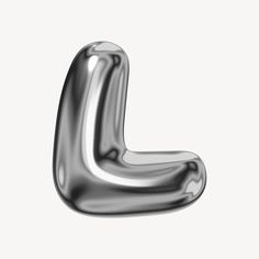 the letter l is made up of shiny silver metal, and it appears to be shaped like an uppercase or lowercase