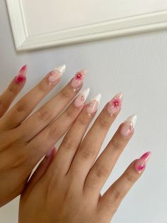 Custom Gel Nails, Gel X Nails Designs, Press On Nail Designs, White Tip Acrylic Nails, Classic Nails, Nail Ring, Cute Acrylic Nail Designs, Cute Gel Nails