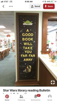 Star Wars Library, Star Wars Classroom Theme, Bulletin Boards Ideas, Reading Bulletin Board, Decoracion Star Wars, Space Theme Classroom, Star Wars Classroom