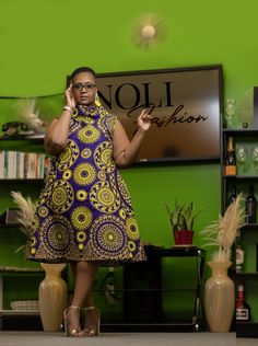 Her Highness Dress - Noli-Fashion Plus Size Shweshwe Dresses, Adire Cloth, African Tops For Women, Kitenge Fashion, Trendy Plus Size Dresses, African Chic, Modern Dresses, Match Outfits, Shweshwe Dresses