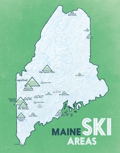 a map of the maine ski areas