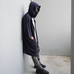 "Men's Navy Long Noragi Hoodie, Man Kimono Cardigan, Oversized Street Haori Jacket, Unisex Japan Streetwear, Loose Style Yukata Overcoat One Size Fits US Size XS-XXL (fits up to size US-18/ UK-22/ EU-50) Pockets: 2 Front Color: Navy Material: Polyester Measurement: Chest 56\"/142CM; Length 40\"/102CM; Sleeve Length 10\"/25CM Model height/weight: 180 cm / 75kg ★Follow @lostinbkk.co on Instagram for more pictures For more kimono cardigans from my shop: https://www.etsy.com/shop/lostinbkk" Long Cotton Winter Outerwear, Oversized Cotton Outerwear For Cold Weather, Oversized Parka With Drawstring Hood, Oversized Long Sleeve Parka With Drawstring Hood, Oversized Hooded Long Coat For Spring, Oversized Outerwear With Double-lined Hood, Oversized Long Sleeve Parka For Winter, Oversized Long Hooded Jacket For Spring, Oversized Long Sleeve Parka For Fall