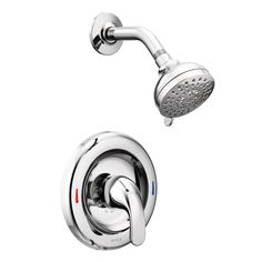 Moen Adler 1-Handle Chrome Shower Faucet Bathroom Shower Faucets, Tub And Shower Faucets, Chrome Hardware, Faucet Handles, Rain Shower Head, Spray Pattern, Bathroom Faucet, Rain Shower, Shower Enclosure