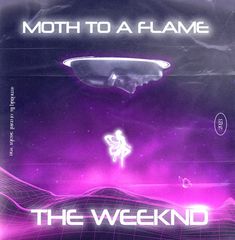 the cover art for moth to a flame, featuring an image of a flying object