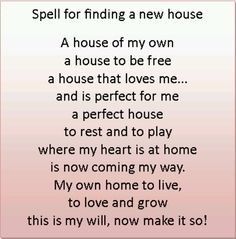 Finding a house spell - needs a ritual Cleansing Spells, Magic Spell Book, Magick Spells, Witch Spell, Wiccan Spells