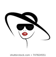 a woman wearing sunglasses and a hat