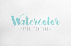 watercolor paper textures are used to create this logo