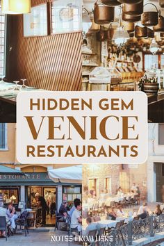 the cover of hidden gems venice restaurants