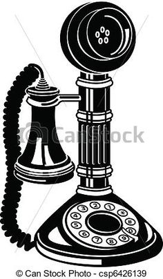 an old fashioned phone with a cord