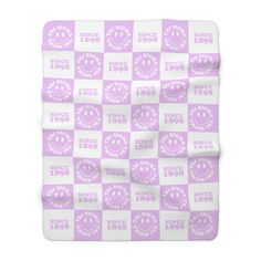 a pink and white checkered blanket with the words since, since since since since since since since since since since since since since since since since since since since since since since since since since since