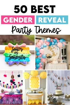 the top 50 best gender reveal party themes