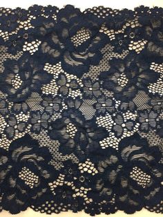 "One order quantity = 1 yard (Length) / 150CM (Width) ; Order more yards it will repeat runner connetion for each together. Stretch Chantilly lace : 90%Nylon/10%Spandex-3%) Price Sold By Yard ; Width : 8.6 \"INCHES / 22.5 CM ( +/-5%) ◆◆NOTE 1. All trims and fabrics are cut by hands, once there was a 1-2 inches shorting please understand. Due to fabric shrinkage there are a little differeces but we try our best to avoid . 2. And no matter how hard we try, there will be still a color gap between r Lace Ideas, Knit Art, Lingerie Boutique, Lace Bridal, Chantilly Lace, Bridal Lace, Lace Design, Tropical Leaves, Black Lace