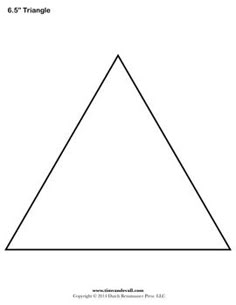 a triangle that has four sides and one side missing the bottom part, with text below it