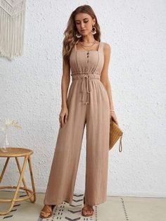 Jumpsuit Formal Outfit, Jampsoute Outfits, Summer Dressing Ideas For Women, Classy Jumpsuit Outfits Casual, Formal Jumpsuits For Women Classy, Jumpsuits For Women Casual Summer, Jump Suites, Jumpsuits For Women Classy