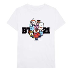 BTS BT21 Dream Team Unisex T-Shirt Bts Shirt, Team Design, Bts Bt21, Team T Shirts, Short Styles, High Quality T Shirts, Dream Team, Workout Tee, Cotton Shorts