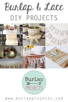 burlap and lace diy projects