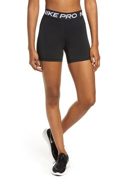 Free shipping and returns on Nike Pro 365 Performance Shorts at Nordstrom.ca. A second-skin fit allows full-range motion in sleek performance shorts that have a stay-put waistband and flattering seams at the back. Irish Clothes, Nike Slides, Nike Pro Shorts, Nike Pros, Bike Shorts, Second Skin, Athletic Shorts, Athleisure, Clothing Items