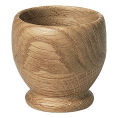 a wooden cup that is made out of wood