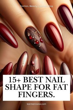 Choosing the right nail shape can transform your hands. If you’re searching for the best nail shapes for fat fingers, this guide will inspire you with over 15 ideas. Almond nails elongate fingers and add elegance, while coffin nails create a sleek and modern look. Round nails are perfect for short, practical styles that still look soft and feminine. Pair these nail shapes with bold colors, matte finishes, or delicate nail art designs to achieve your ideal manicure.