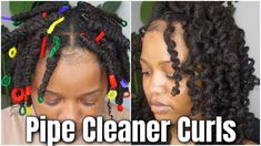 Loc Styles With Pipe Cleaners, Loc Curls Styles Pipe Cleaners, Pipe Cleaner Loc Styles, Loc Journey, Curl Styles, Pipe Cleaners, Locs Hairstyles, Loc Styles, Black Natural Hairstyles