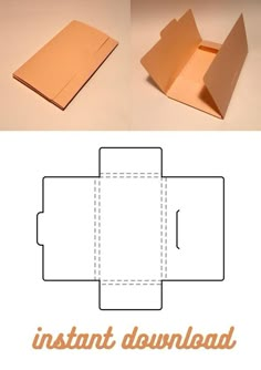 an open box is shown with the inside cut out and ready to be used as a card