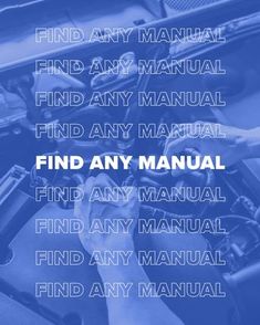 the manual for an engine is shown in blue