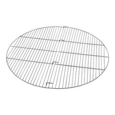 an oval grill grate on a white background