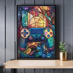 Introducing the captivating Stained Glass Game Console Jigsaw Puzzle, a harmonious fusion of artistry and entertainment. Immerse yourself in the delight of assembling this enchanting masterpiece, available in three engaging sizes - 300, 500, and 1000 pieces - tailored to your expertise and preference. Crafted with meticulous precision, this puzzle is fashioned from premium wooden materials, promising both enduring quality and an immersive tactile experience. Each piece carries the essence of handcrafted excellence, inviting you to embark on a journey of creativity. Unveil the puzzle's secret with the discreet hint thoughtfully provided on the back, a gentle guide that ensures a rewarding completion. Revel in the satisfaction of each connection as the vibrant image comes to life under your L'art Du Vitrail, Stained Glass Art, Jigsaw Puzzle, Glass Collection, Game Console, Jigsaw Puzzles, Halloween Shopping, Storytelling, Les Oeuvres