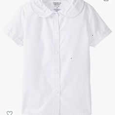 New With Tags And In Original Packaging Unopened. Girls Size 12 Short Sleeve White Button Down Shirt. Girls Flannel, White Button Up Shirt, Uniform Dress, Uniform Shirts, Short Sleeve Dress Shirt, White Button Down Shirt, Crisp White Shirt, White Button Up, White Button Down