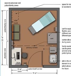 a drawing of a room with furniture and floor plans for the area in which it is located