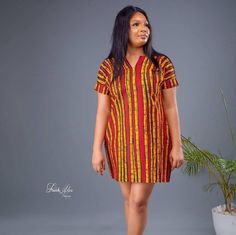 This gorgeous dress is suitable for every occasion. It's made with African Ankara. All items are made from very high quality 100% cotton african print and this item is not an exception. If you would rather prefer a custom size, please leave your bust, waist, biceps and dress length measurements in the note to seller section when you order. However, if you would like more fabric options, kindly let me know. Thank you. Kindly contact me if additional information is required. Thank you and happy sh Yellow Batik Print Dresses, Elegant Short Sleeve Dress With Batik Print, Festive Batik Print Dress, Red Short Sleeve Dress With Batik Print, Yellow Dress With Short Sleeves For Festive Occasions, Yellow Short Sleeve Dress For Festive Occasions, Festive Multicolor Batik Print Dress, Festive Yellow Dress With Short Sleeves, Festive Yellow Short Sleeve Dress