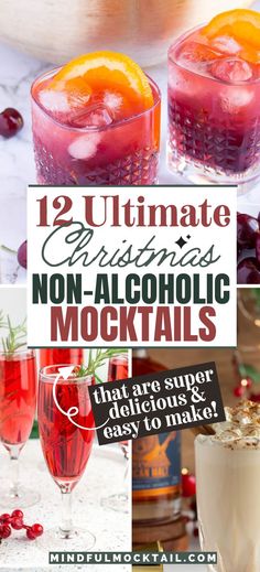 12 ultimate cranberry non - alcoholic cocktails that are super delicious and easy to make