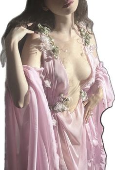 Aphrodite Aesthetic Outfit, Aphrodite Outfit, Pink Fairies, Aphrodite Dress, Firefly Path, Floral Wedding Gown, Make A Dress, Fairy Clothes, Fantasy Dresses