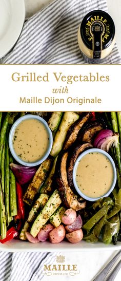 grilled vegetables with garlic dijong sauce