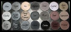 3 Types Of Makeup Palettes That You should Own: Black And Grey Makeup Palettes Grey Makeup, Mac Eyes, Indie Makeup, Eyeshadow Palettes, How To Organize