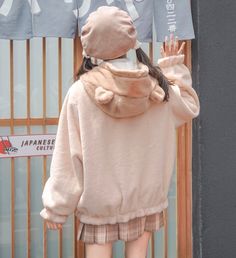 Kawaii Bear Coat PN4350 ●Size: S: Length 63.5 cm , bust 128 cm ,sleeve 58 cm, shoulder 39 cm. M: Length 65 cm bust 132 cm, sleeve 59 cm, shoulder 40 cm. L: Length 66.5 cm bust 136 cm, sleeve 60 cm, shoulder 41 cm. (Please allow 1-3cm differs due to manual measurement.As different computers display colors differently,the color of the actual may vary slightly from the above images.Thanks for your understanding.) ●Material: soft,polyester ●About Shipping: We attach great importance to the orders of each customer and parcel delivery. 1.Processing time: 2-3 business days. 2.Shipping time: 10-15 business days to US, please allow 3-4 weeks shipping to other country.(Shipping times can be affected by variable customs clearance times or public holidays.) Cute Beige Long Sleeve Outerwear, Cute Long Sleeve Beige Outerwear, Cute Beige Outerwear For Spring, Cute Cream Outerwear, Cute Cream Long Sleeve Outerwear, Spring Kawaii Long Sleeve Outerwear, Kawaii Long Sleeve Cotton Outerwear, Style Uniform, Kawaii Bear