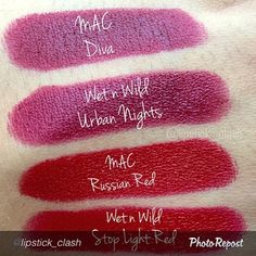 I Have A Dupe For That @ihaveadupeforthat Instagram photos | Websta (Webstagram) Mac Lipstick Velvet Teddy, Mac Russian Red, Mac Diva, Wet N Wild Lipstick, Drugstore Lipstick, Lip Shades, Gloss Eyeshadow, Russian Red, Mac Lips