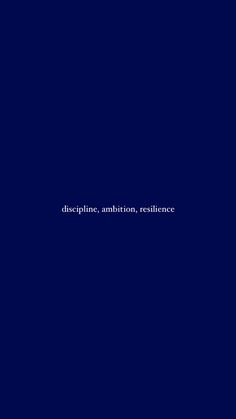 the words discipline, emotion, resilince are written in white on a dark blue background