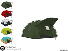 an image of a tent set up for camping