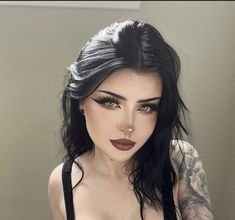 Maquillage Goth, Dark Makeup Looks, Mekap Mata, Smink Inspiration, Makijaż Smokey Eye, Emo Makeup, Dope Makeup