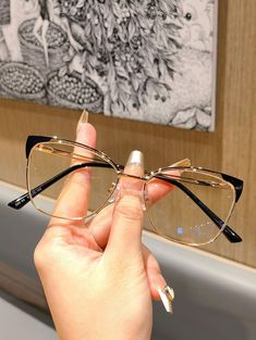 Lens Frames For Women, Cat Frame Glasses, Cat Eye Spectacles Women, Metal Frame Glasses Women